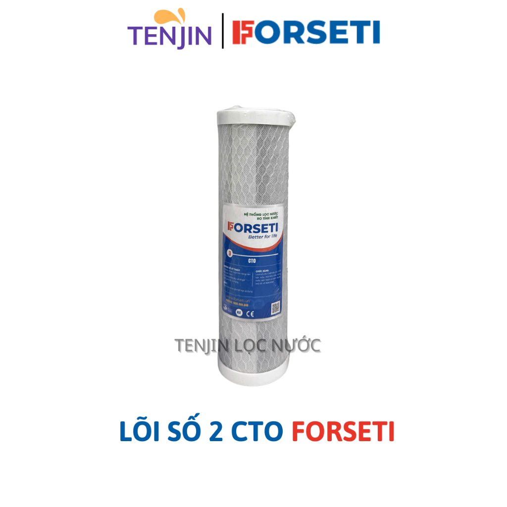 Bộ 3 Lõi Lọc Thô 123 Forseti Sử Dụng Lõi 2 CTO Than Nén Thay Cho Máy Có 3 Cốc Lọc 10 inch Hoặc Máy Model S-S038, U03