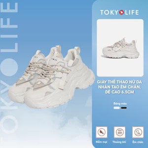 Giày thể thao nữ TOKYOLIFE đế cao 6.5 cm siêu êm chân phong cách thời trang dễ phối đồ 40004372