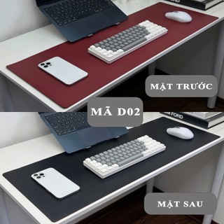 Thảm Da Trải Bàn Làm Việc Kiêm Lót Chuột Cỡ Lớn (Sử dụng 2 mặt) - Chống Nước - Chống Bụi -Dễ Vệ Sinh