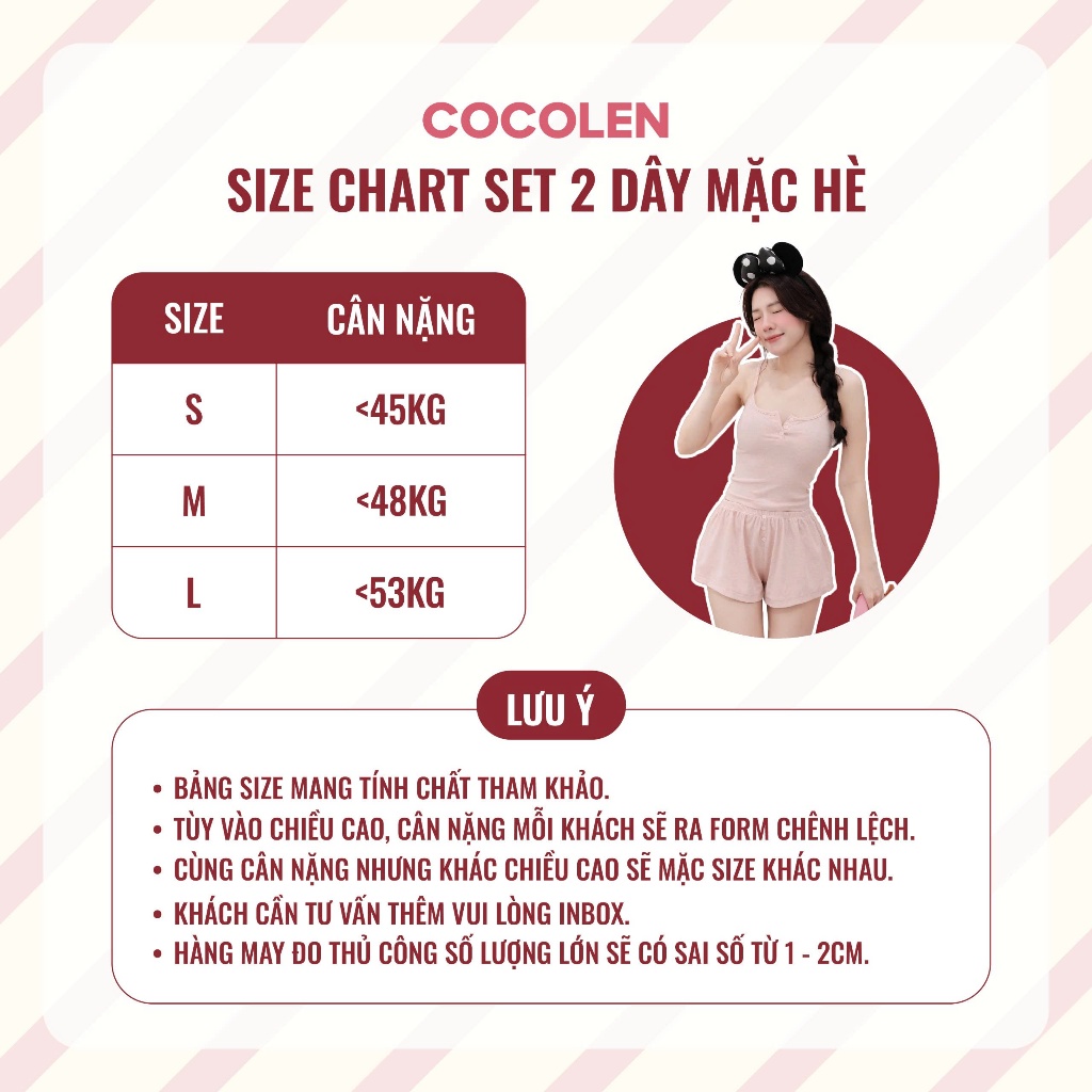 Set 2 Dây [KHÔNG MÚT] Mặc Hè Đi Biển, Mặc ở Nhà COCOLEN - Chất Liệu Tăm Muối Tiêu Lạ Mắt, Co Giãn Thoải Mái, Mát Mẻ S071