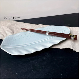 Dĩa Mộc Gốm Nhật Chữ Nhật Sushi, Món Chiên Xào - Gốm Nhật 2hand