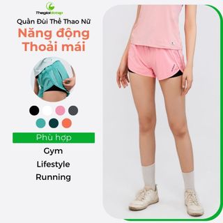 Quần Đùi Thể Thao 2 Lớp Nữ ICADO HT106 Chạy Bộ Tennis Pickleball Thoáng Khí Co Giãn thế giới đồ tập thegioidotap