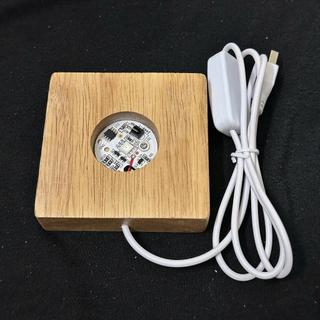 (size từ 6cm đến 10cm)Đế gỗ Đèn Led Hình Vuông (kích thước tùy chọn từ 6cm đến 10cm)