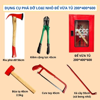 Combo 5 món dụng cụ phá dỡ đa nắng loại nhỏ để vừa tủ cc thông dụng 20x40x60 dùng tình huống khẩn cấp.