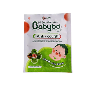 Miếng dán ấm Anti-cough BABYBƠ cho bé ,Giữ ấm cổ ngực, hỗ trợ giảm ho, dễ ngủ hơn