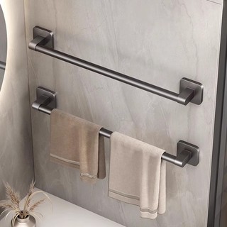 Thanh treo khăn mặt nhà tắm và giá để dép gắn tường không cần khoan cho phòng tắm , có lỗ thoát nước HomieTech