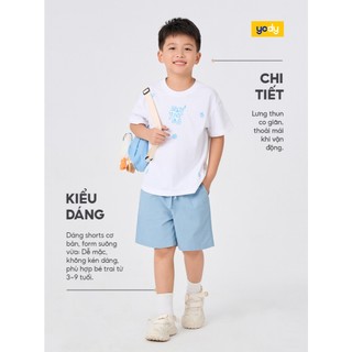 Quần short bé trai YODY quần suông vừa vặn, lưng thun co giãn dễ mặc BCCS26S001
