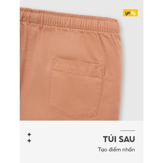 Quần short bé trai YODY quần suông vừa vặn, lưng thun co giãn dễ mặc BCCS26S001