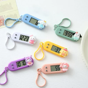 Đồng Hồ Điện Tử Mini Móc Khóa Dễ Thương – Đồng Hồ Bấm Giờ Im Lặng Cho Học Sinh, Đồng Hồ Bỏ Túi Mini