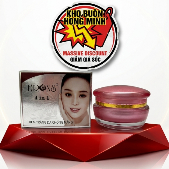 Kem Face ERons Chiết Xuất Thiên Nhiên [Xám Nâu] - Dưỡng Da Trắng Sáng Và Mịn Màng