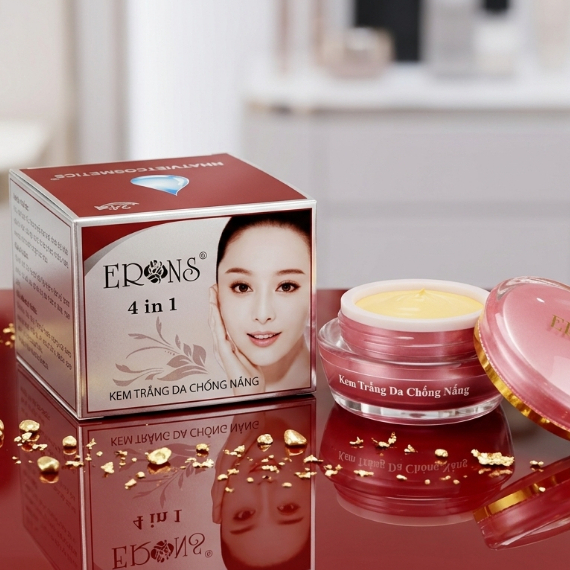 Kem Face ERons Chiết Xuất Thiên Nhiên [Xám Nâu] - Dưỡng Da Trắng Sáng Và Mịn Màng