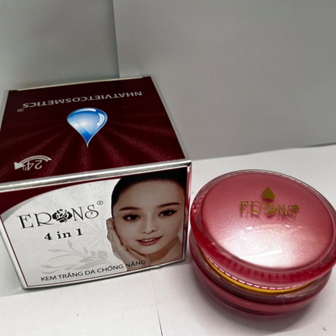 Kem Face ERons Chiết Xuất Thiên Nhiên [Xám Nâu] - Dưỡng Da Trắng Sáng Và Mịn Màng