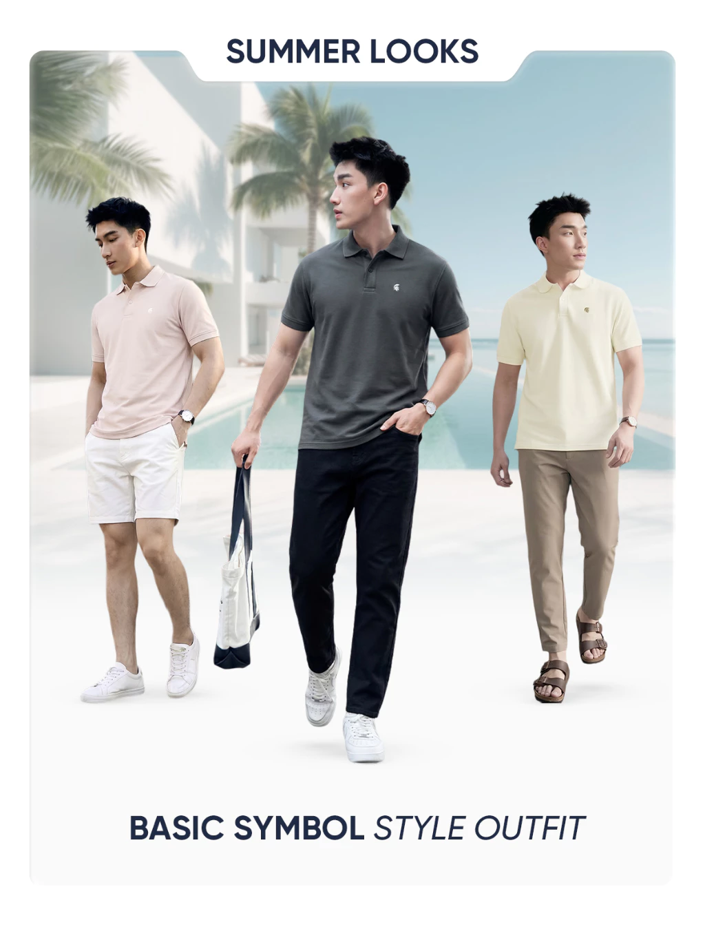[BEST SELLER] Áo polo nam BASIC SYMBOL, POLO QUỐC DÂN vải cá sấu cotton interlock - POLOMANOR ảnh 4