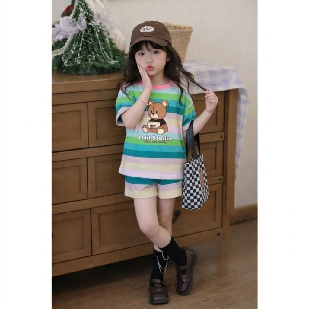 Bộ bé gái 7 sắc mùa hè sz 9- 45kg chất tixi mềm mại thoáng mát