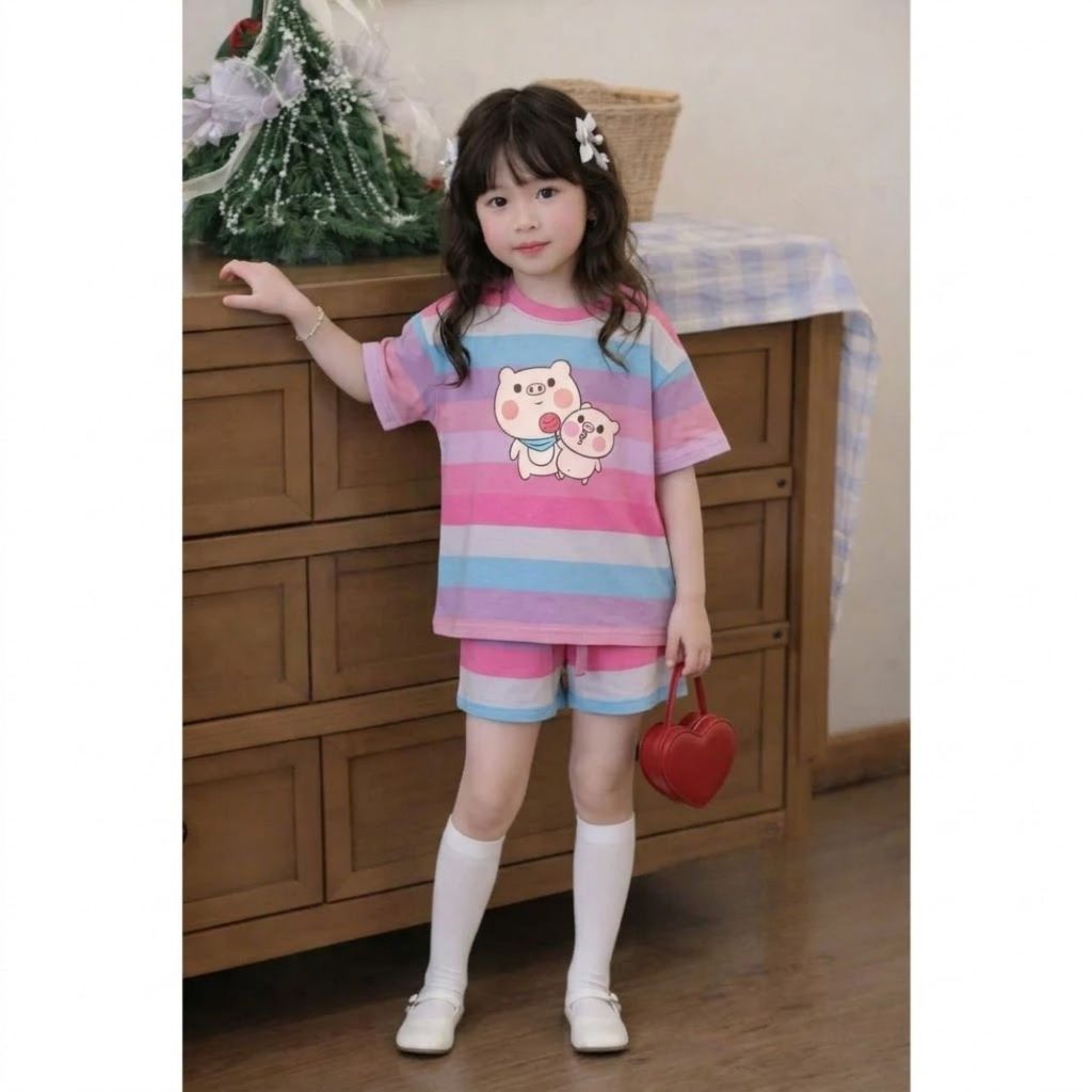 Bộ bé gái 7 sắc mùa hè sz 9- 45kg chất tixi mềm mại thoáng mát
