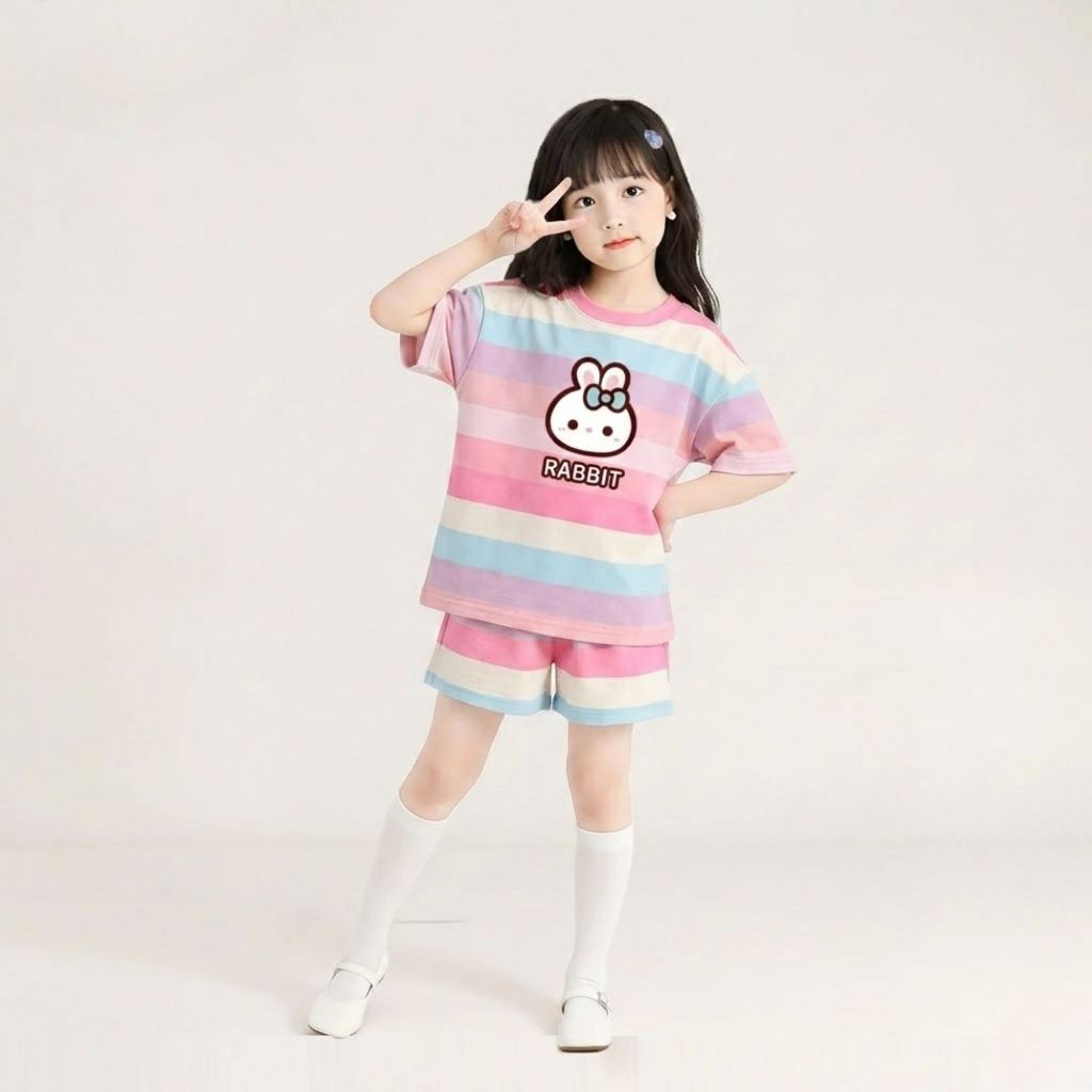 Bộ bé gái 7 sắc mùa hè sz 9- 45kg chất tixi mềm mại thoáng mát