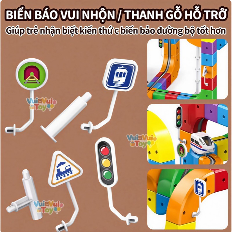 🚄Đồ chơi đường ray xe lửa từ tính - Bộ lắp ráp xe lửa điện tự làm, đồ chơi giáo dục