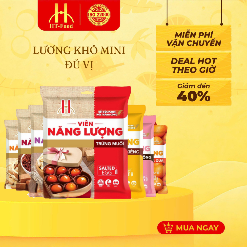 Lương Khô Mini HT Đủ Vị, Lương Khô Bổ Sung Năng Lượng Ăn Vặt Thay Bữa ...