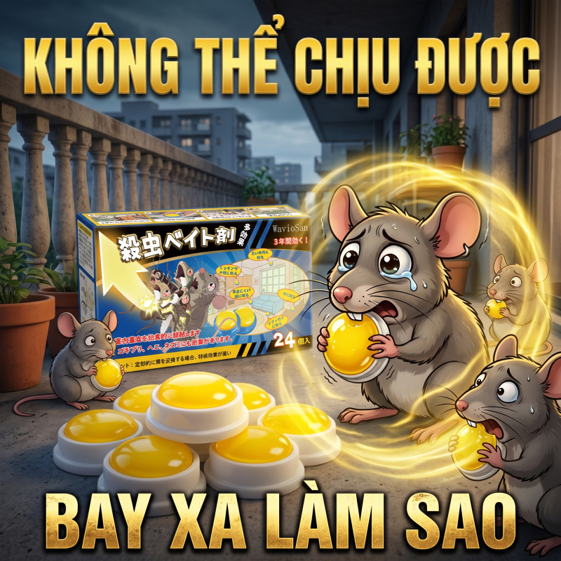 🐀 100 năm không còn chuột 🐀 Gel/thuốc đuổi chuột 24 viên – Diệt chuột nhanh, công nghệ Nhật Bản, cô đặc 50 lần ✅