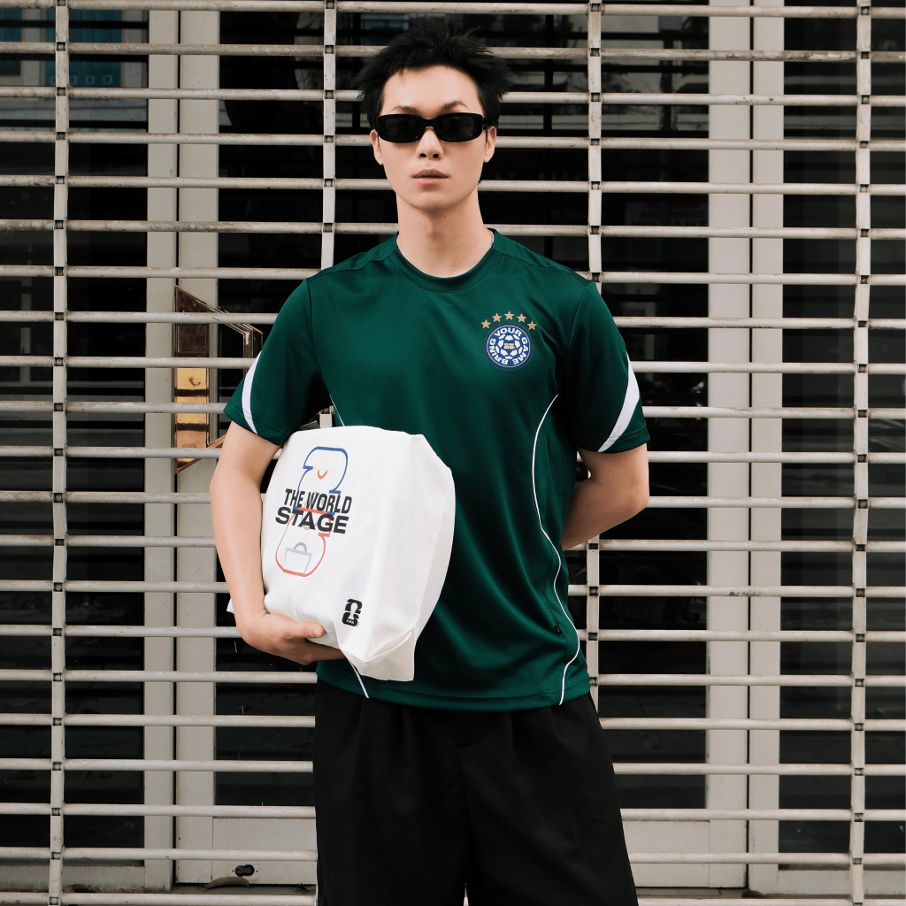 [TẶNG QUẦN SHORT][Coolmate x Độ Mixi]Áo thun thể thao nam phối tay Exdry Performance World Cup, Áo đa năng đá bóng