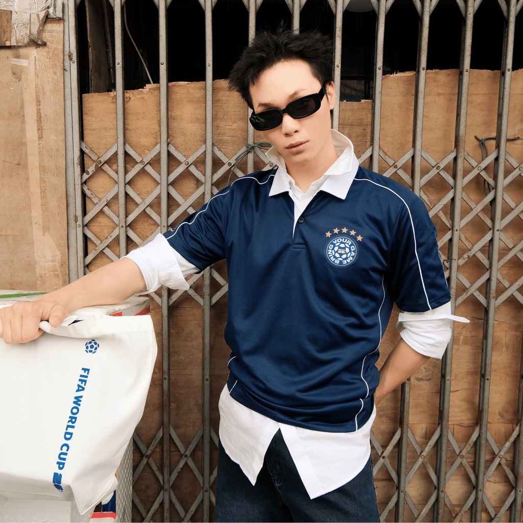 [TẶNG QUẦN SHORT]Áo polo nam phối bo cổ Exdry Performance World Cup, áo đa năng thể thao, áo mặc hàng ngày COOLMATE