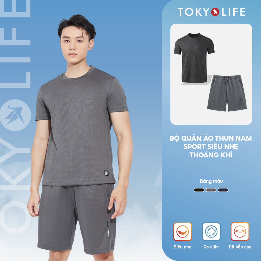 Bộ quần áo thun nam TOKYOLIFE năng động thể thao