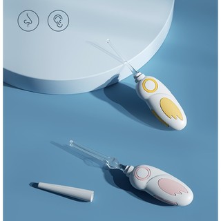 Dụng cụ ráy tai mini SAFETY  có đèn led kèm nhíp đầu silicon an toàn cho bé, dụng cụ vệ sinh tai