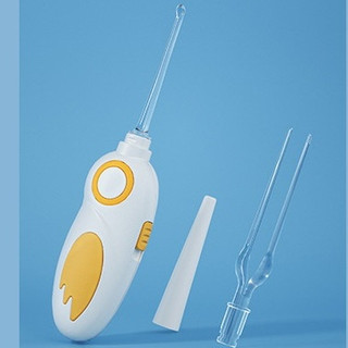 Dụng cụ ráy tai mini SAFETY  có đèn led kèm nhíp đầu silicon an toàn cho bé, dụng cụ vệ sinh tai