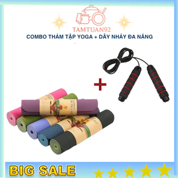 Thảm Tập Yoga Chống Trượt 6mm, Thảm Tập Thể Dục, Thảm Thập Yoga Tại Nhà, Thảm Tập Gym Cao Cấp, Thảm Yoga
