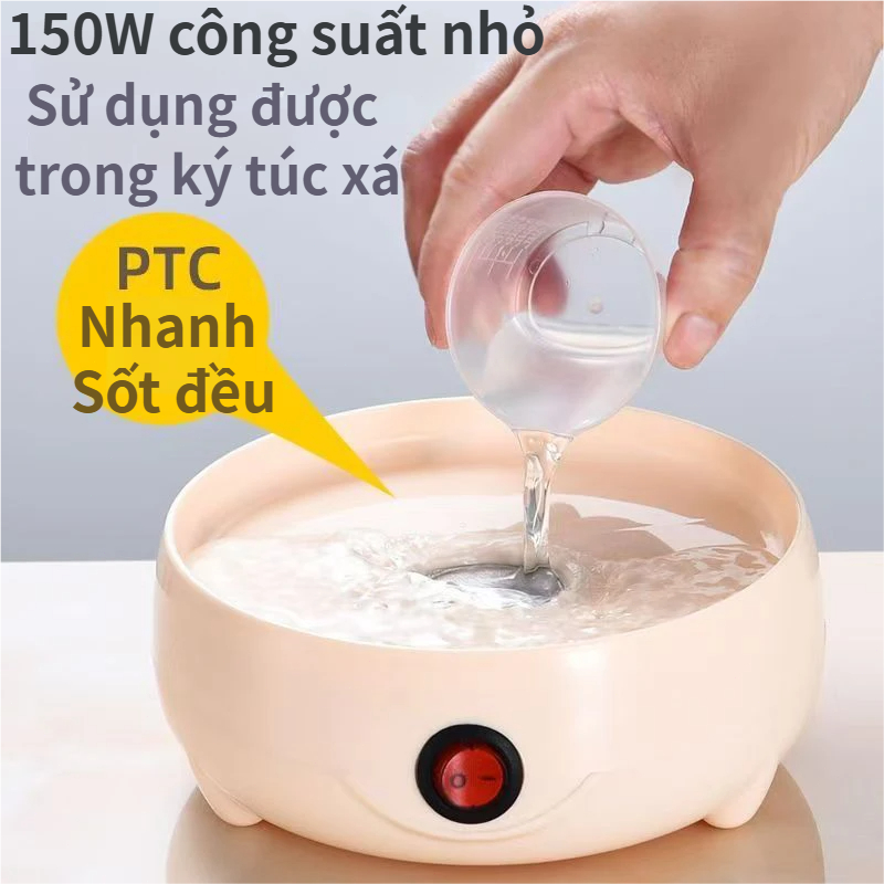 Máy hấp trứng gia đình thông minh PTC tỏa nhiệt nhanh đều nắp trong suốt quan sát trực quan chất liệu PP cấp thực phẩm