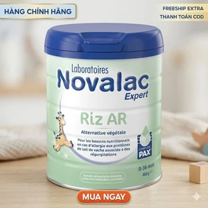 Sữa Gạo Novalac Riz AR Chống Dị Ứng, Trào Ngược Không Lactose | Hộp 800g – Pháp