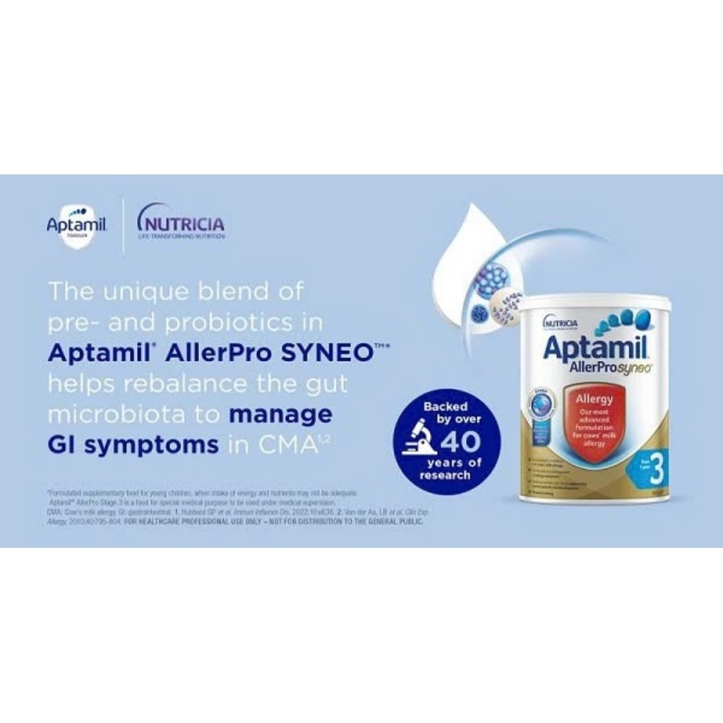 (DATE T12/27) Sữa Aptamil Aller Pro Syneo 2,3 900g – Sữa thủy phân cho trẻ dị ứng đạm sữa bò (6-12 tháng)