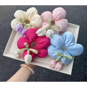 Cột hoa phồng tulip nơ 5 cánh dễ thương mẫu mới phongcách Hàn