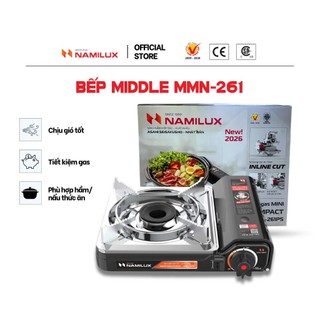 Bếp Gas Mini Du Lịch NaMilux MMN-261PS/SS | Van Ngắt Gas An Toàn | Công suất 2.6kW | Chuyên Dụng Cho Nhà Hàng-Chính Hãng