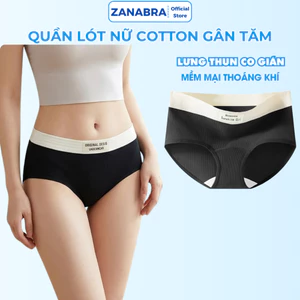 Quần lót nữ cotton thấm hút co giãn đáy lót kháng khuẩn kiểu dáng trẻ trung năng động ZANABRA L1226