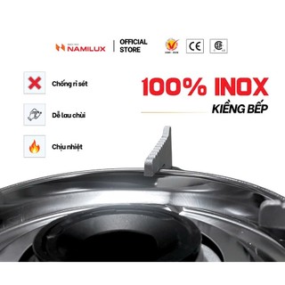 Bếp Gas Mini Du Lịch NaMilux MMN-261PS/SS | Van Ngắt Gas An Toàn | Công suất 2.6kW | Chuyên Dụng Cho Nhà Hàng-Chính Hãng