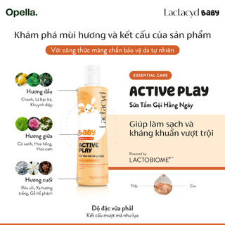 [Quà tặng không bán] Sữa Tắm Gội Trẻ Em Lactacyd Active Play 60ml