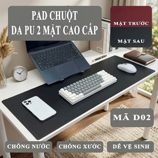 Thảm Da Trải Bàn Làm Việc Cỡ Lớn Kiêm Lót Chuột Kích Thước 30x60cm  – Không Thấm Nước - Dễ Vệ Sinh