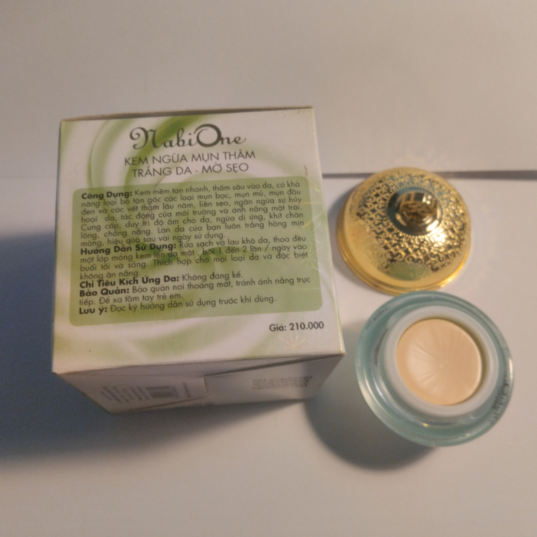 Kem NaBi One (Trắng-Xanh) - Kem Face Phục Hồi Độ Ẩm & Cải Thiện Thâm Sạm
