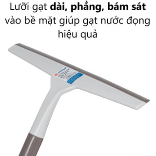 Chổi gạt nước Việt Nhật cán inox ngắn, dài lau kính vệ sinh sàn nhà tắm gạt nước nhanh sạch - 9521, 9522, 9523