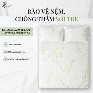 Tấm bảo vệ đệm, Tấm chống thấm sợi tre ngăn ngừa nước và nấm mốc, giúp tăng tuổi thọ cho đệm