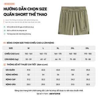 Quần Đùi Nam MENTORIS,Quần Short Chất Kaki Gió Dày Dặn,Form Regular Fit Trẻ Trung,Thoải Mái MSR2603