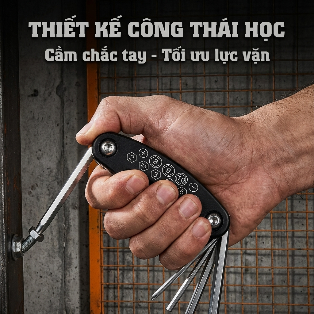 Bộ Lục Giác Đa Năng Sửa Chữa 16in1, Bộ Lục Giác Sửa Chữa Xe Đạp, Lắp Máy Móc Di Động