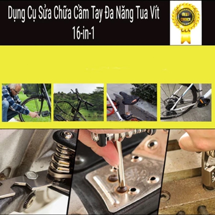 Bộ Lục Giác Đa Năng Sửa Chữa 16in1, Bộ Lục Giác Sửa Chữa Xe Đạp, Lắp Máy Móc Di Động