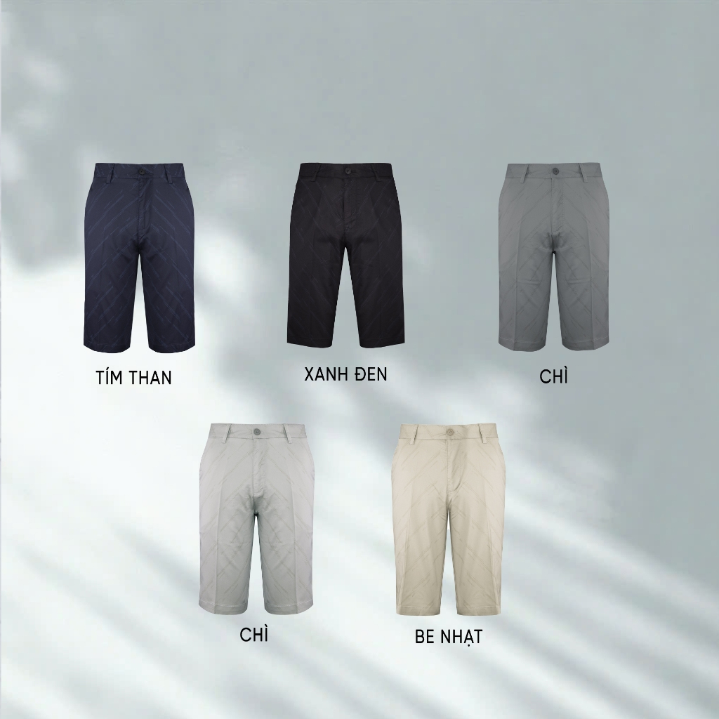 Quần short kaki MASCULINE MSK25.1 Form regular fit chất cotton cao cấp co giãn thoáng mát