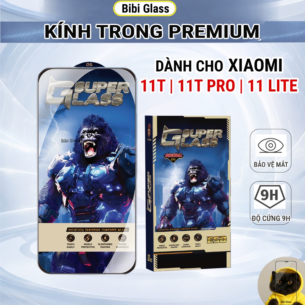 Kính cường lực Xiaomi 11T / 11T pro / 11 Lite 5G NE premium full màn miếng dán bảo vệ màn hình đt