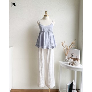 Áo 2 Dây Nữ Babydoll Twentyfive Form Rộng Che Bụng, Dáng Xòe Bèo Phong Cách Nữ, Tính Ngọt Ngào 7161
