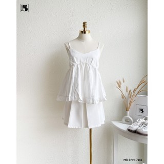 Áo 2 Dây Nữ Babydoll Twentyfive Form Rộng Che Bụng, Dáng Xòe Bèo Phong Cách Nữ, Tính Ngọt Ngào 7161