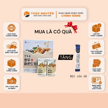 [Date 2027]Sữa Hạt Óc Chó Hạnh Nhân Hàn Quốc Kang's Foods 190ml, sữa hạt kang food