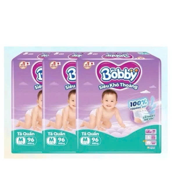 [COMBO 3] Tã Bỉm Quần Bobby ULTRA+ Siêu Tiết Kiệm M96/L88/XL74/XL76/XXL68/XXL70 (Quà Tặng Giới Hạn)